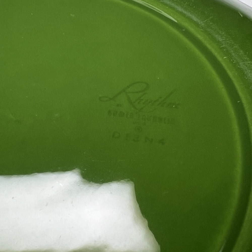 Rhythm by Homer Laughlin 9" Plate Green, Vintage - Picture 6 of 6